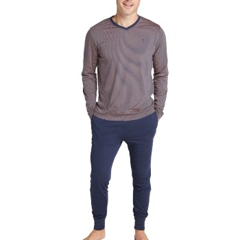 Se Jockey Pyjama Knit Blå Small Herre ved Timarco