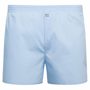 Jockey Woven Poplin Boxer Shorts Blå bomuld Medium Herre