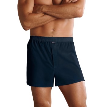 Jockey Woven Poplin Boxer Shorts Mørkblå bomuld Small Herre