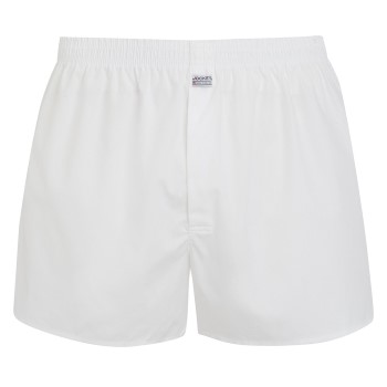 Jockey Woven Poplin Boxer Shorts Hvid bomuld Small Herre