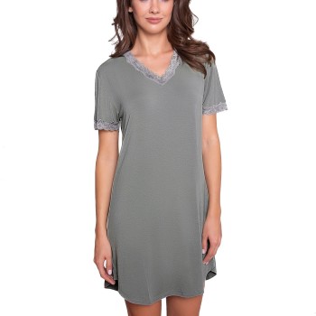 Se Lady Avenue Bamboo Nightdress SS Lysegrå Bambus Medium Dame ved Timarco