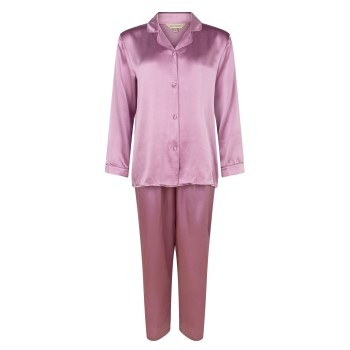 Lady Avenue Pure Silk Basic Pyjamas Rosa silke Large Dame