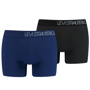 Levis 2P Base Boomer Piquee Boxer Blå bomuld X-Large Herre