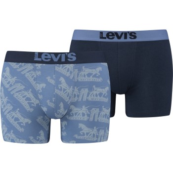 Levis 2P Base Seasonal Boxer Blå bomuld Large Herre