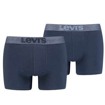 Levis 2P Organic Cotton Base Boxer Marineblå bomuld Small Herre