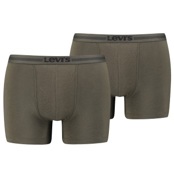 Levis 2P Tencel Boxer Brief Khaki lyocell Large Herre