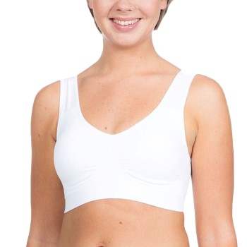 Magic Bh Comfort Bra Hvid nylon Large Dame