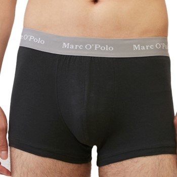 Marc O'Polo Marc O Polo Cotton Trunks 6P Sort/Grå bomuld Large Herre