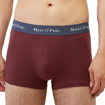 Marc O'Polo Marc O Polo Cotton Trunks 6P Rød/Grå bomuld Medium Herre