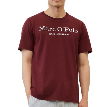 Se Marc O'Polo Marc O Polo Organic Cotton Basic SS Pyjama Rød økologisk bomuld XX-Large Herre ved Timarco