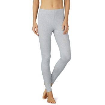 Se Mey Cotton Pure Leggings Gråmelerad bomuld 42 Dame ved Timarco