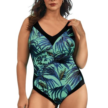 Anita Leaf Deluxe Swimsuit Flerfarvet C 40 Dame