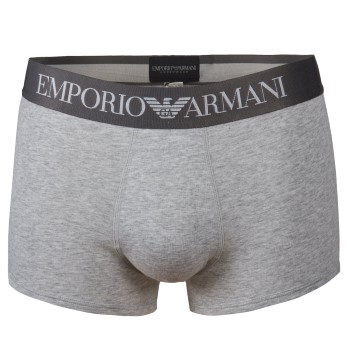 Emporio Armani Armani Cotton Stretch Trunk Grå bomuld X-Large Herre