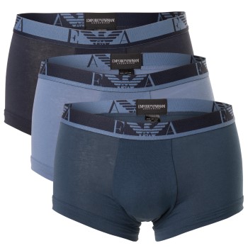 Emporio Armani Armani Monogram Trunk Mørkblå bomuld Small Herre