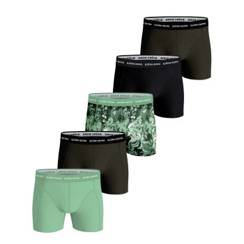 Björn Borg 5P Cotton Stretch Boxer 1719 Flerfarvet bomuld Small Herre