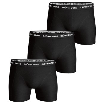 Björn Borg 3P Essential Shorts Sort bomuld Medium Herre