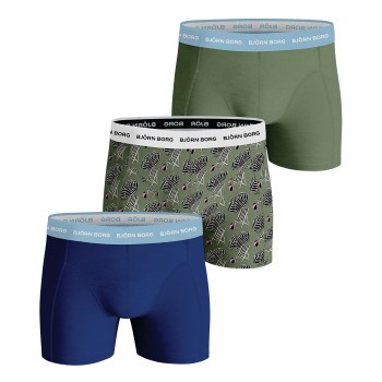 Björn Borg 3P Essential Shorts 2033 Blå/Hvid bomuld X-Large Herre