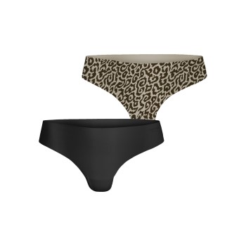 Björn Borg Trusser 2P Performance Thong 2212 Leopard Small Dame