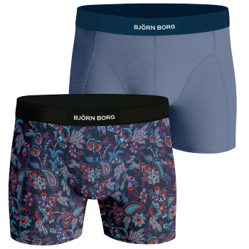 Se Björn Borg 2P Premium Cotton Stretch Boxer 1725 Flerfarvet bomuld Medium Herre ved Timarco