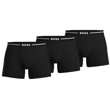 BOSS 3P Boxer Brief Bold Sort bomuld Large Herre