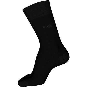 BOSS Strømper Business Mercerized Cotton George Finest Sock Sort merciseret bomuld Str 43/44 Herre