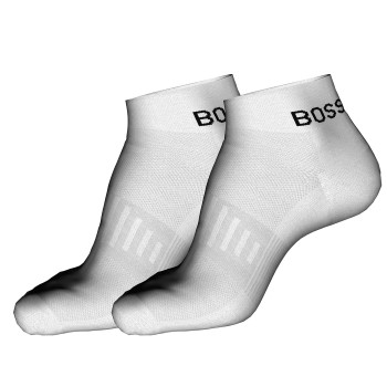 BOSS Strømper 2P Casual Sport Sneaker Socks Hvid Str 43/46 Herre