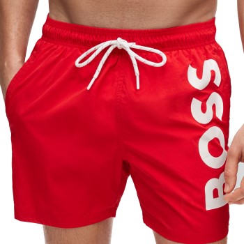 Se BOSS Badebukser Octopus Swimshort Rød polyamid Large Herre ved Timarco