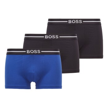 BOSS 3P Organic Cotton Trunk Sort/Blå bomuld X-Large Herre