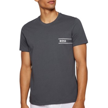 BOSS RN 24 Crew Neck T-shirt Grå bomuld X-Large Herre