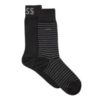 BOSS Strømper 2P RS Marc CC Socks Sort Str 43/46