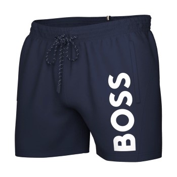 BOSS Badebukser Swimshorts Octopus Blå polyamid Small Herre