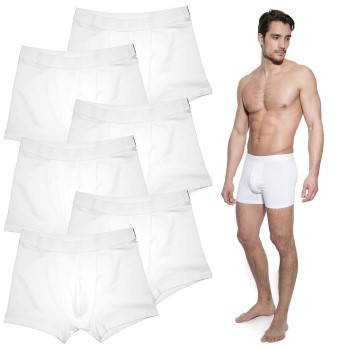 Bread & Boxers Bread and Boxers Boxer Briefs 6P Hvid økologisk bomuld Large Herre