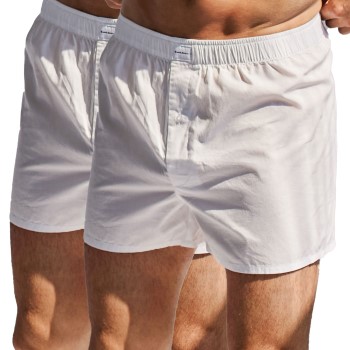 Bread & Boxers Bread and Boxers Boxer Shorts Multi 2P Hvid økologisk bomuld Large Herre