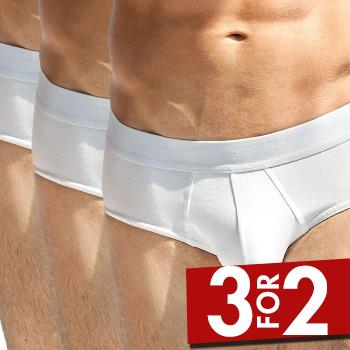 Bread & Boxers Bread and Boxers Brief Multi 3P Hvid økologisk bomuld X-Large Herre