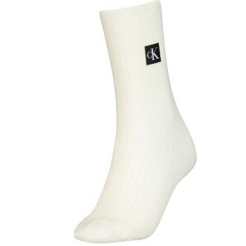 Calvin Klein Legwear Calvin Klein Strømper Women Icon Patch Sock Hvid One Size Dame