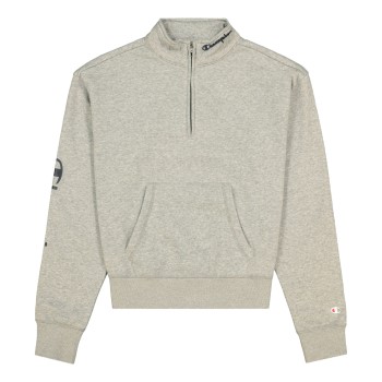 Se Champion American Classics Half Zip Sweatshirt Grå Large Dame ved Timarco