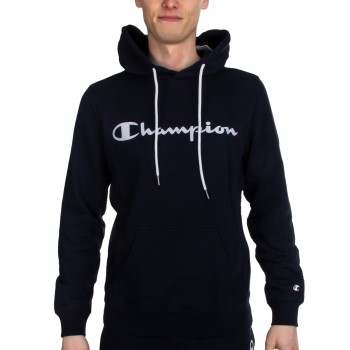 Champion American Classics Men Hooded Sweatshirt Marineblå Small Herre