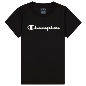 Champion Classics Crewneck T-shirt For Girls Sort bomuld 146-152