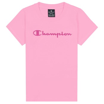 Se Champion Classics Crewneck T-shirt For Girls Rosa bomuld 134-140 ved Timarco