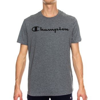 Se Champion Classics Men Crewneck T-shirt Grå bomuld Medium Herre ved Timarco