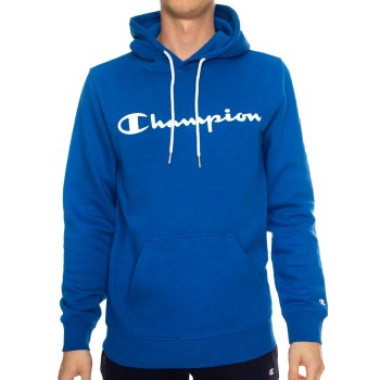 Champion Classics Men Hooded Sweatshirt Mørkblå Small Herre