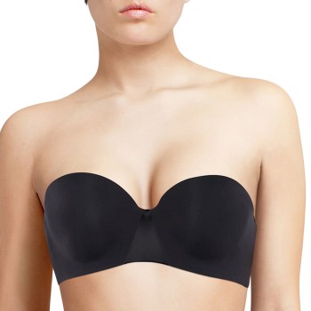 Chantelle Bh Essentiall Bandeau T-shirt Bra Sort B 70 Dame