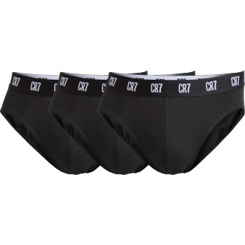 CR7 Cristiano Ronaldo 3P Basic Brief Sort bomuld X-Large Herre