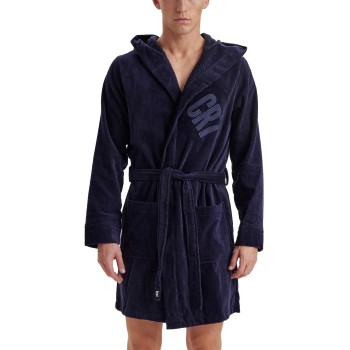 CR7 Cristiano Ronaldo Cotton Bathrobe Navy bomuld Large Herre