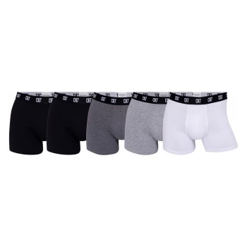 CR7 Cristiano Ronaldo 5P Cotton Trunks Sort/Grå bomuld Large Herre