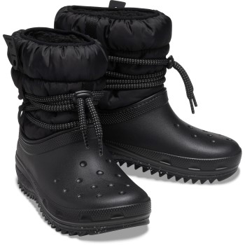 Crocs Classic Neo Puff Luxe Boot W Sort US W8 (EU 38-39) Dame