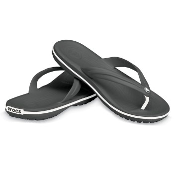 Se Crocs Crocband Flip Unisex Sort US M13 (EU 48-49) ved Timarco