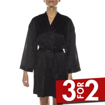 Damella 94001 Robe Sort silke X-Large Dame