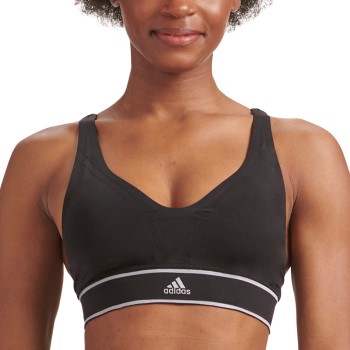 adidas Bh 40GG Seamless Plunge Bra Sort Large Dame