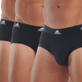 adidas 3P Active Flex Cotton Brief Sort bomuld Medium Herre